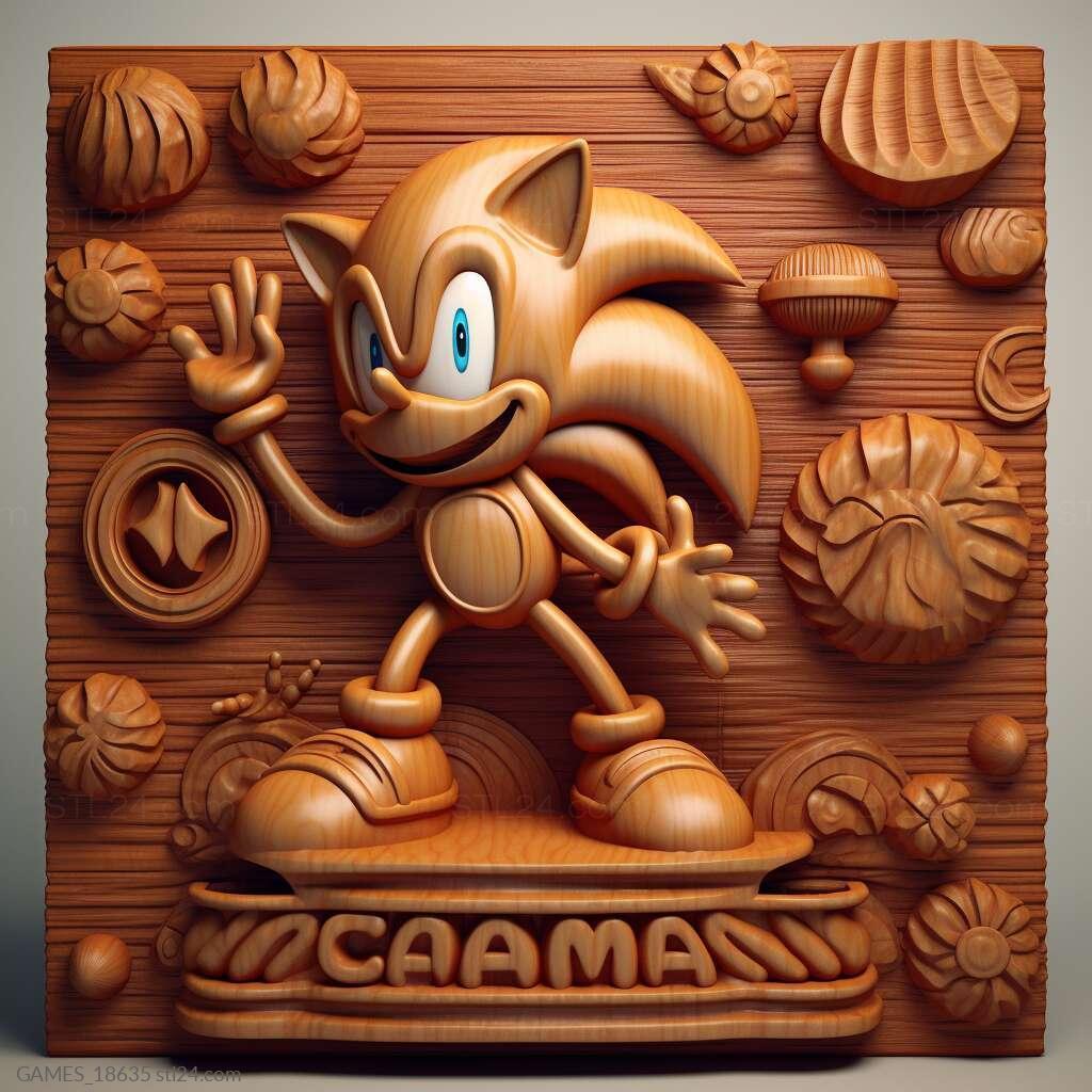 Games - Sonic Mania 2, GAMES_18634. 3D stl model for CNC